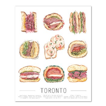 Tonton Art: Toronto Sandwich Print