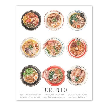 Tonton Art: Toronto Ramen Print