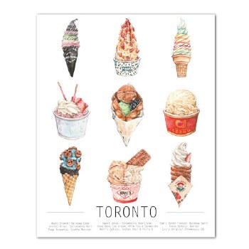 Tonton Art: Toronto Ice Cream Print