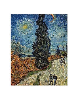 Vincent van Gogh: Country Road in Provence by Night - 11" x 14"