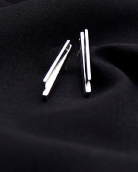 Pursuits: Piano Ear Jackets - Satin Silver