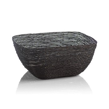 Square Twisted Wire Decorative Bowl - Large