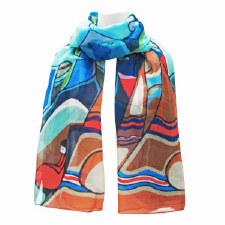 Daphne Odjig: "And Some Watched the Sunset" Scarf
