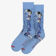 Klimt: The Kiss Blue Socks - Large