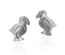 Amos Pewter: Puffin Stud Earrings