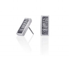 Amos Pewter: Seascape Earring Studs