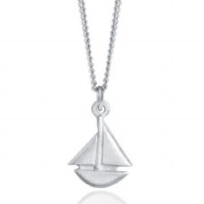 Amos Pewter: Sailboat  Necklace