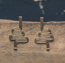 Aniello: Maritza Brass Earrings