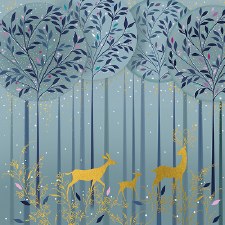 Golden Deer - Holiday Cards (2 Styles)