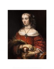 Rembrandt: Portrait of a Woman with a Lap Dog