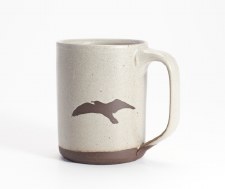 Iris Dorton: Grey Seagull Ceramic Mug