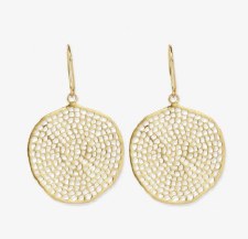 Ink + Alloy: Gretchen Large Circle Earrings - Brass