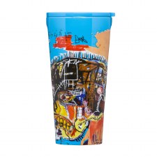 Corkcicle Basquiat Skull Travel Tumbler