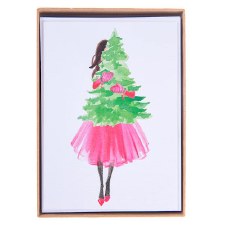 Festive Party Girl - Holiday Cards