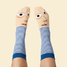 Feetasso Art Socks with Faces - Large