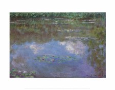 Monet: The Water Lily Pond (Clouds) Print