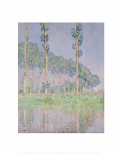 Monet: Poplars, Pink Effect Print