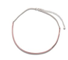 Claudine Moncion: Stack16 Silver & Copper Choker Necklace