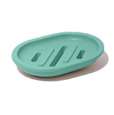Ebb & Flow: Concrete Soap Dish in Sea Green