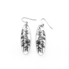 Jade Pellerin: Tall Oval Forest Earring