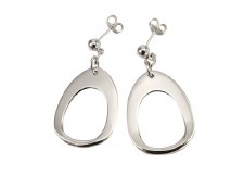 Darla Hesse: Flat Oval Loop Earrings