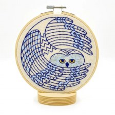 Hook Line & Tinker: Snowy Owl Complete Embroidery Kit