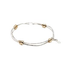 Joy Annett: Light Twist of Fate Bangle with Gold