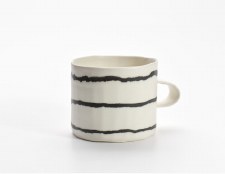 Jennifer Graham: Latte Striped Mug