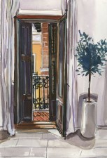 Chatburn: Europe Door Print