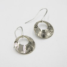 Lynda Carr: Vintage Open Circle Earrings - Silver