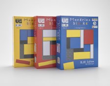Mondrian Blocks Game - Blue