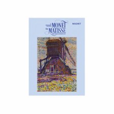 Mondrian: The Winkel Mill, Pointillist Version Magnet