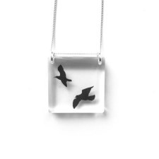 Jade Pellerin: Square Birds Pendant