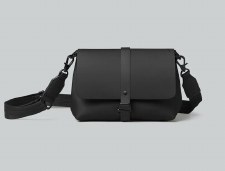 Gaston Luga: Black Splash Crossbody Bag