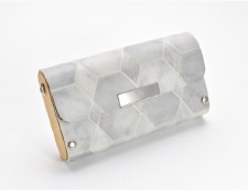 Sol Designs: Mod Grey Hex Clutch Purse