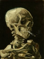 Van Gogh: Head of a Skeleton with a Burning Cigarette Print