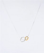 Pursuits: Hexa Necklace - Polished Silver/Gold