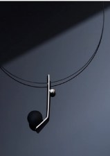 Pursuits: Luca Necklace - Black/Silver