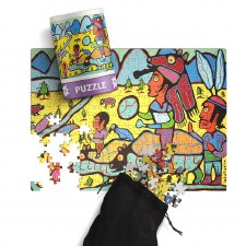 Additional picture of Morrisseau: Family Begins Journey Puzzle - 300 Pieces