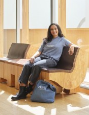 Additional picture of Tote: AGO Logo, Denim
