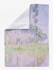 Additional picture of Monet: Poplars, Pink Effect Tea Towel