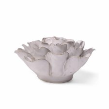 Additional picture of Chive: Ivory Comanche Peony Ceramic Flower