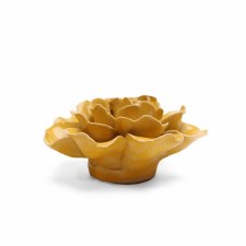 Additional picture of Chive: Burnt Yellow Rose Ceramic Flower