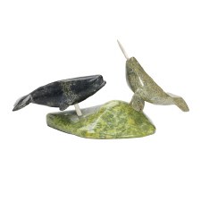 Additional picture of Killiktee: Whale and Norwhal, 2022, Sculpture