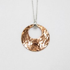 Additional picture of Lynda Carr: Open Circle Necklace - Copper