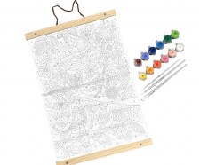 Additional picture of ooly: Paintology Blue Birds Paint-By-Numbers Kit