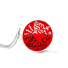 Additional picture of Keith Haring x ONCH - Angel Necklace