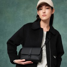 Additional picture of Gaston Luga: Black Splash Crossbody Bag