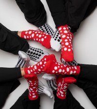 Additional picture of Yayoi Kusama: Red with White Dots Sock