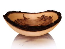 Additional picture of Stinson Studios: Bark Edge Maple Bowl  17"